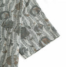 Marine Life aloha shirt collar and button detail - premium craftsmanship