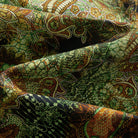Model Wearing OROMEN 70s Vintage Paisley Hawaiian Shirt – Retro Street Style