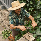 Model in Wearing Geisha Skull Snake Short Sleeve Shirt