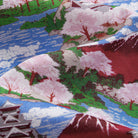 Model wearing Snow-capped Peaks of Fuji Japanese aloha shirt with button-down collar