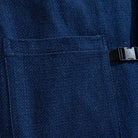 Modern Buckle Design - Indigo Kimono Haori with Improved Fastening System