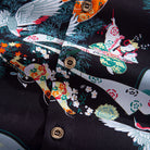 Natural Coconut Buttons Detail - Thousand Cranes Japanese Shirt Eco-Friendly Hardware