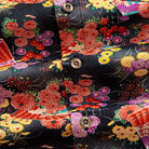 Natural coconut button detail on Japanese cotton shirt