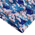 Natural coconut buttons and double needle stitching on Japanese Ukiyo-e aloha shirt