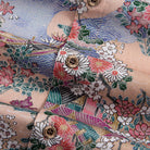 Natural coconut buttons and double needle stitching on OROMEN cotton shirt