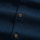 Natural coconut buttons detail - premium cotton linen shirt craftsmanship