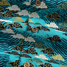 Natural coconut buttons on Auspicious Clouds Japanese shirt