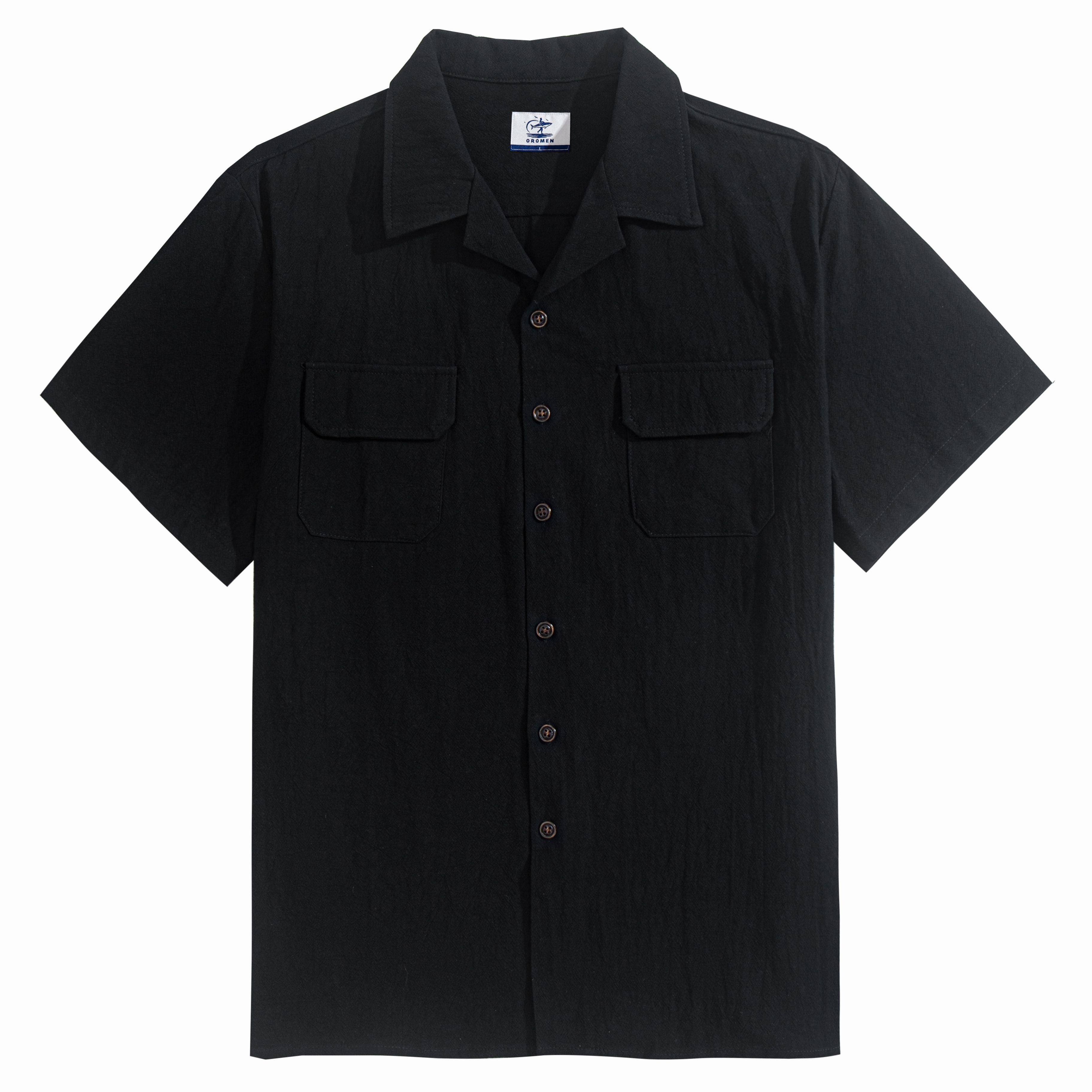 OROMEN A Rugged Classic Shirt – Front Flat Lay