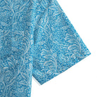 OROMEN Acanthus Leaves Aloha Shirt in Blue – Short Sleeves