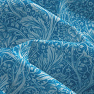 OROMEN Acanthus Leaves Aloha Shirt in Blue – Texture Detail