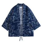 OROMEN Auspicious Cloud Kimono Haori Jacket – Front Flat Lay