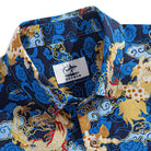 OROMEN Auspicious Clouds and Dragons Shirt – Button-Down Collar Detail