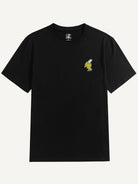OROMEN Banana Embroidery Tee in black