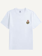OROMEN Bottle Garden Embroidery T-shirt in white
