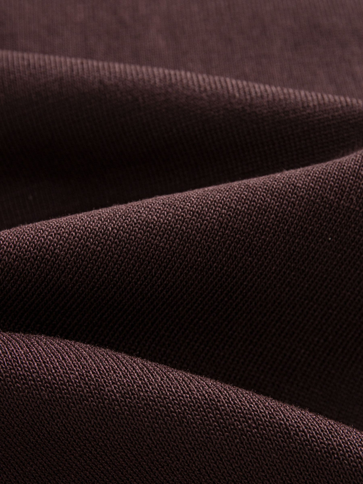OROMEN Casa Mocha Knit Polo fabric detail highlighting breathable smooth ice-touch viscose knit