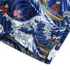 OROMEN Cat Yokai Japanese Shirt Side Hem Stitching Detail
