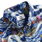 OROMEN Cat Yokai Shirt Collar Detail with Brand Label – Japanese Cotton