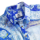 OROMEN Celestial Blue Porcelain Art Polo Shirt – Product Detail
