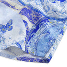 OROMEN Celestial Blue Porcelain Shirt – Coconut Button & Collar Detail