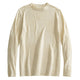 OROMEN Checkerboard Textured Sweater cream front flat lay full view