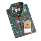 OROMEN Christmas Ambiance Patchwork Shirt – Folded Display View