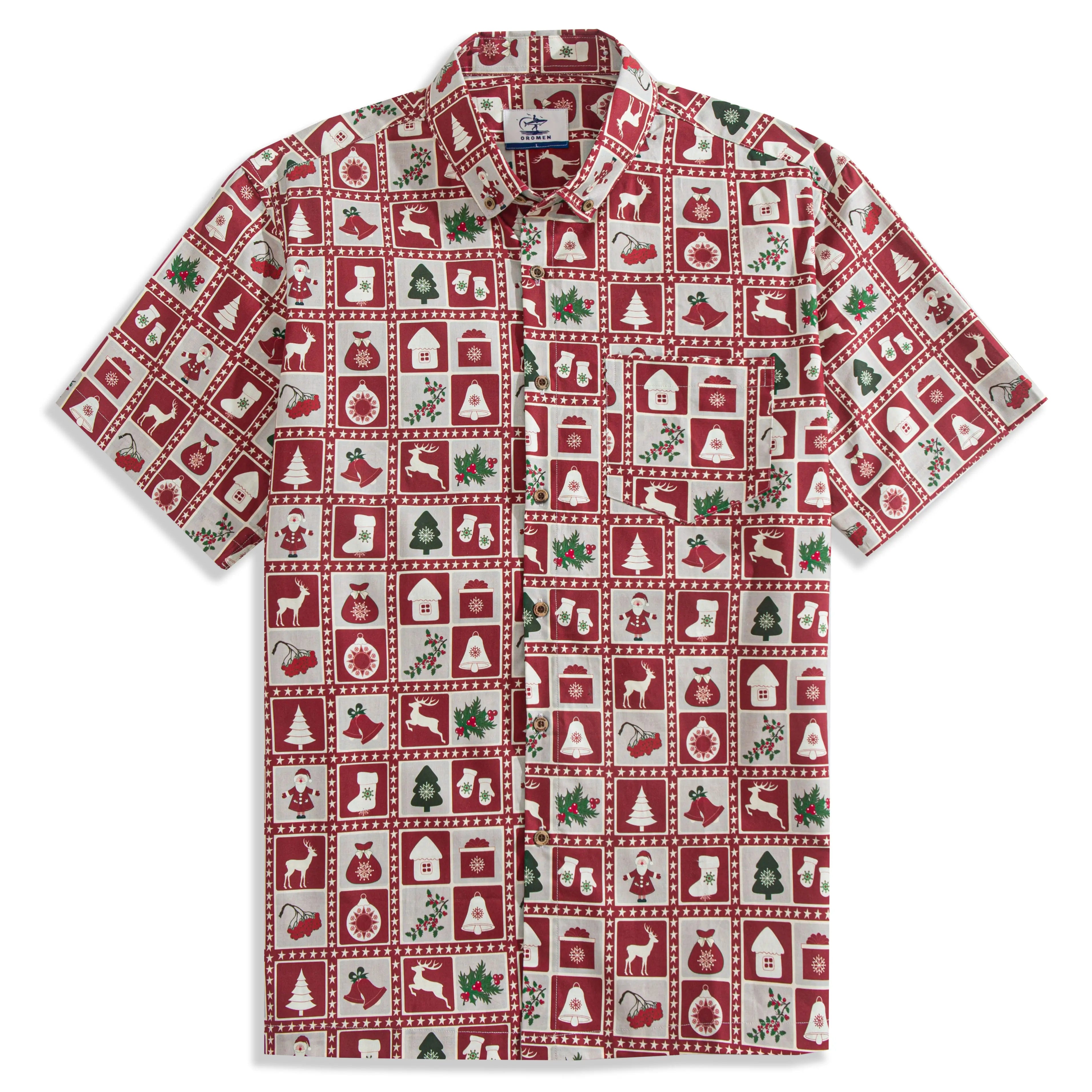 OROMEN Christmas Decoration Festival Shirt – Front View