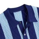 OROMEN Coastal Striped Knit Shirt – Side View