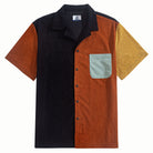 OROMEN Contrast Corduroy Shirt – Front Flat Lay