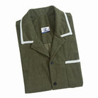  OROMEN Corduroy Contrast-Trim Shirt Folded Display