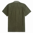 OROMEN Corduroy Contrast-Trim Shirt – Back Flat Lay