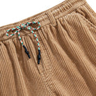 OROMEN Cotton Corduroy Shorts – Waistband and Pocket Detail