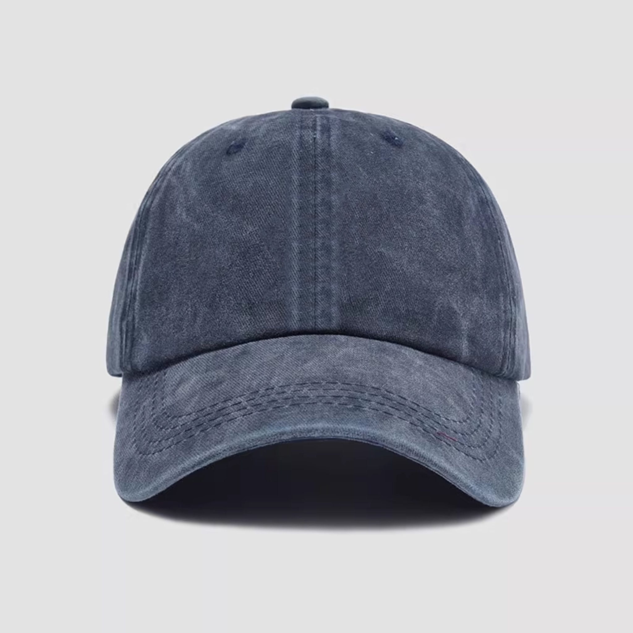 OROMEN Denim Blue Dad Hat - Classic Washed Cotton Baseball Cap