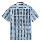 OROMEN Diamond Stripe Jacquard Shirt – Back View