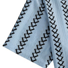 OROMEN Diamond Stripe Jacquard Shirt – Cuff Detail