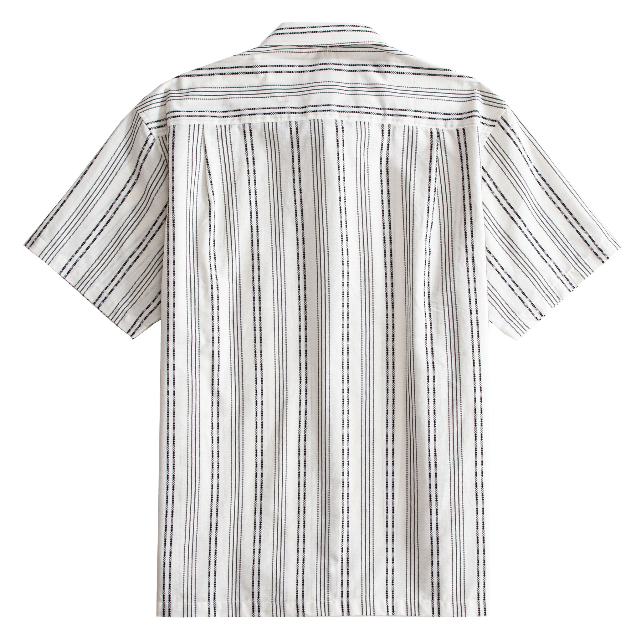 OROMEN Dotted Line Embroidered Shirt – Back View