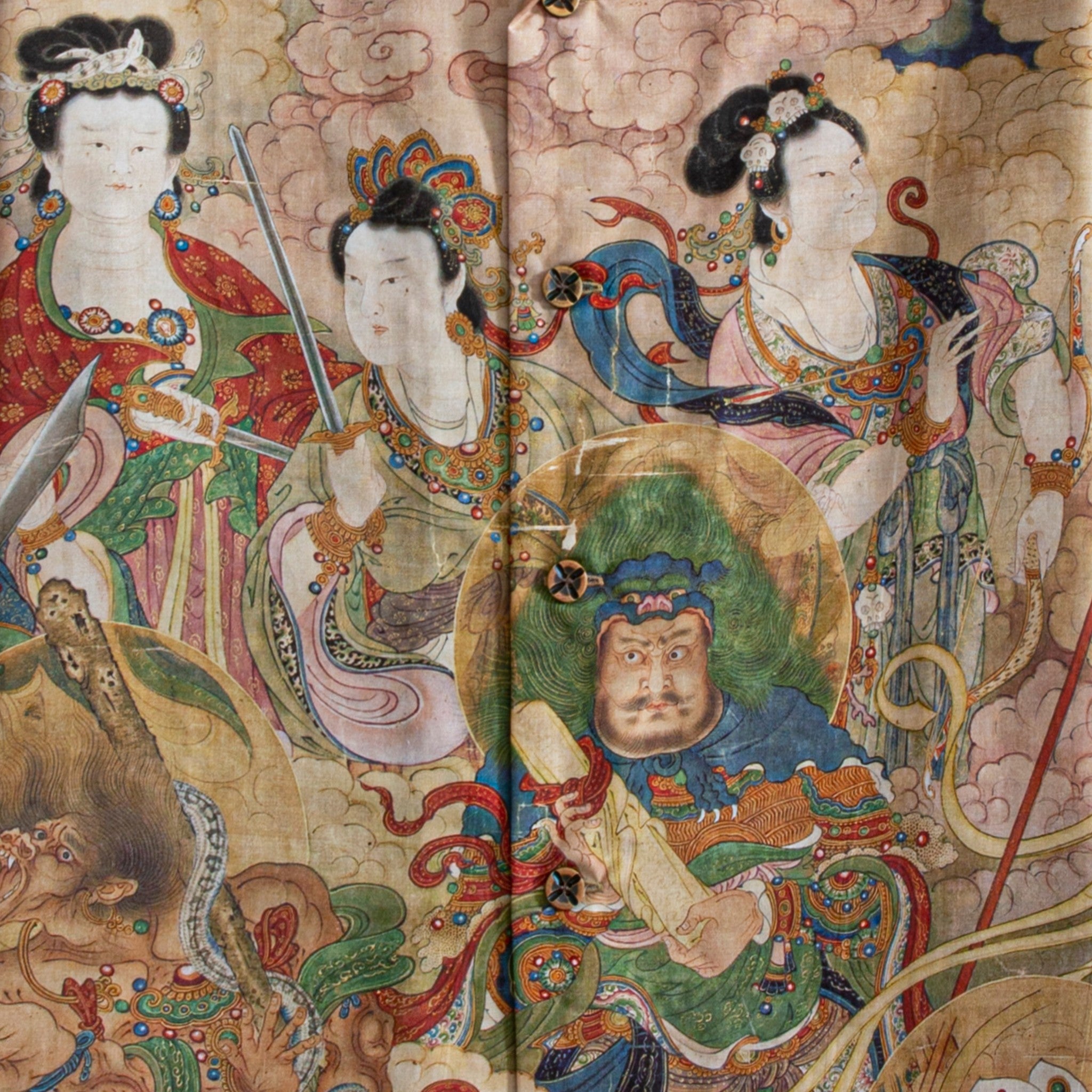 OROMEN Dunhuang Celestial Deity Lyocell Shirt - Back View