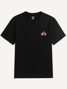 OROMEN Eat Me Mushroom Embroidery T-shirt in black