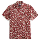 OROMEN Fantasy Christmas Patchwork Shirt – Front Flat Lay Overview