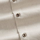 OROMEN Freshwater Everyday Shirt in Oatmeal – Natural Coconut Buttons