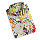 OROMEN Germination shirt - premium Tencel Lyocell linen short sleeve shirt with nature print