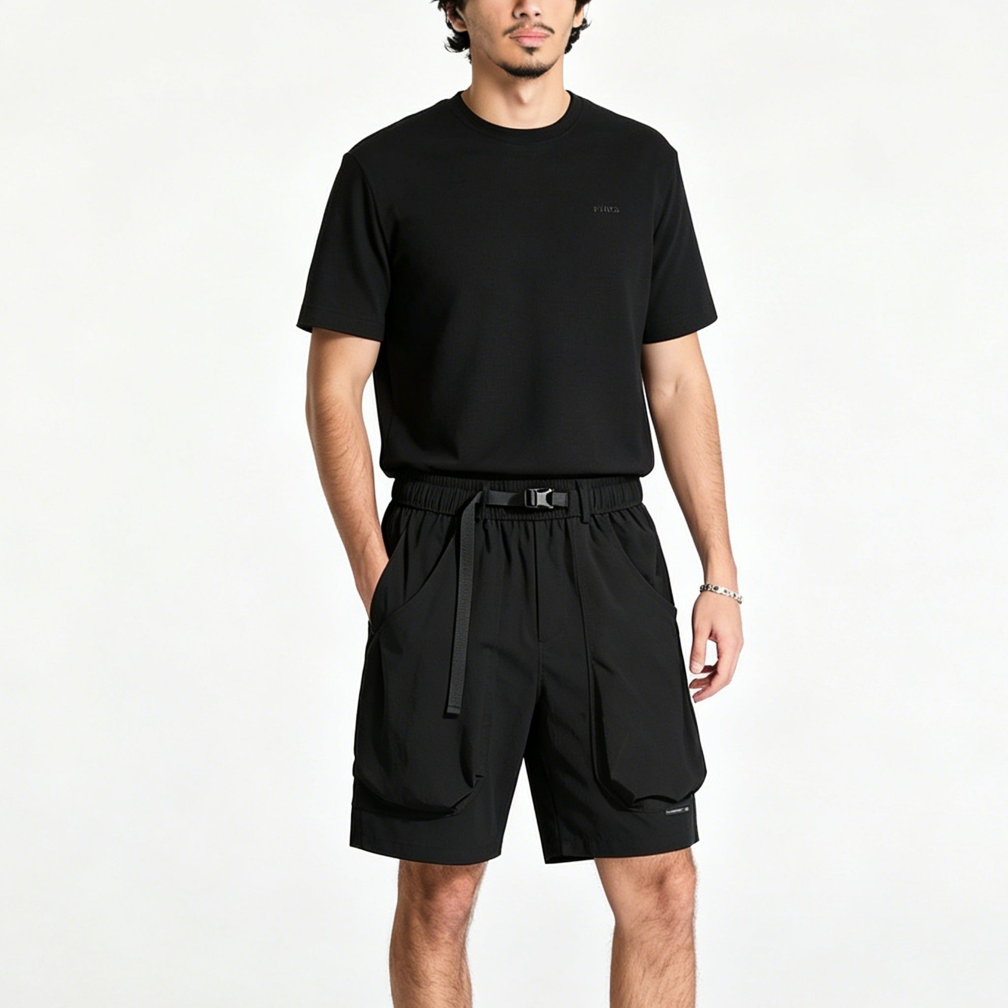 OROMEN Gorpcore Shorts – Pocket & Belt Detail