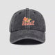 OROMEN Hawaii Hibiscus Cap Charcoal Black - Curved Brim Vintage Baseball Hat