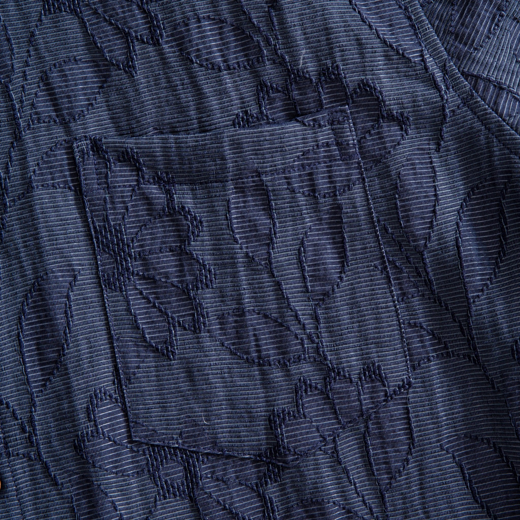 OROMEN Jack Jacquard Shirt – Jacquard Fabric Texture Close-Up