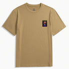 OROMEN Khaki "Let's Take A Trip" Mushroom Embroidery T-Shirt – Front View