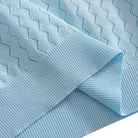 OROMEN Knitted Polo Shirt – Model Wearing Blue