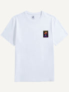 OROMEN Let's Take A Trip Mushroom Embroidery T-shirt in white