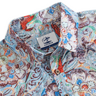 OROMEN Lotus Flying Caisson Koi Aloha Shirt – Front View Flat Lay