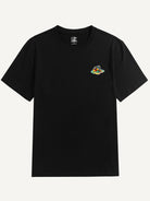 OROMEN Melting Cube Embroidery T-shirt in black