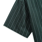 OROMEN Men's Seersucker Shirt Green — Short Sleeve Full View