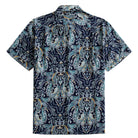OROMEN Navy Paisley Mood Aloha Shirt — Back View